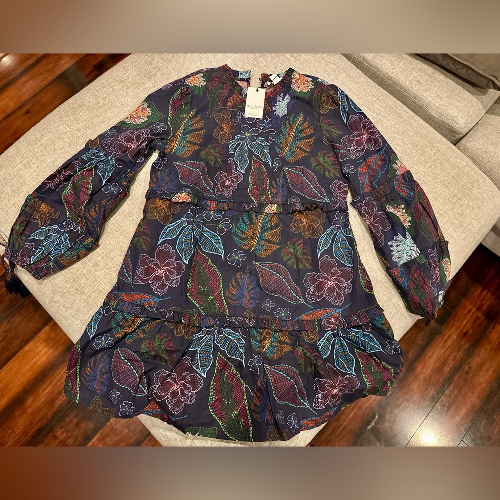 ALLISON New York Dress $223  Floral Romantic Embroidered Anthropologie